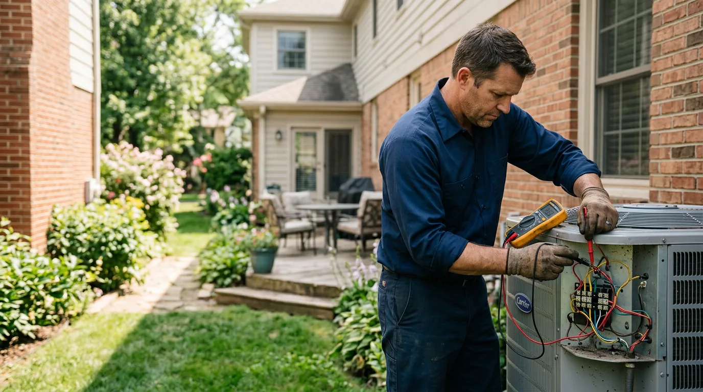HVAC technician working near Donna, TX